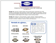 Tablet Screenshot of herotek.com